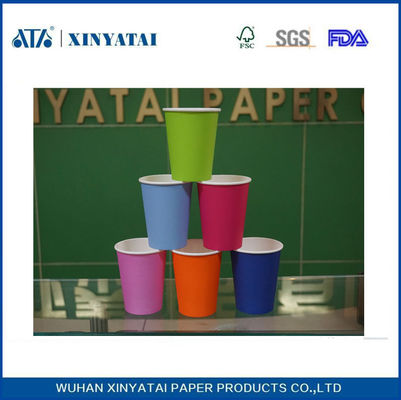 Chine Jetable simple mur Boisson chaude Coupes Papier / Imprimé personnalisé tasses à café 7,5 oz fournisseur