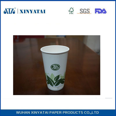 Eco-friendly Recyclable Paper Cups 16oz  Double Wall Paper Coffee Cups for Hot Drink
