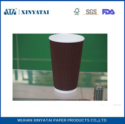 Chine Insulated Multi Color Impression Ripple Coupes papier, gobelets en papier biodégradables Espresso fournisseur
