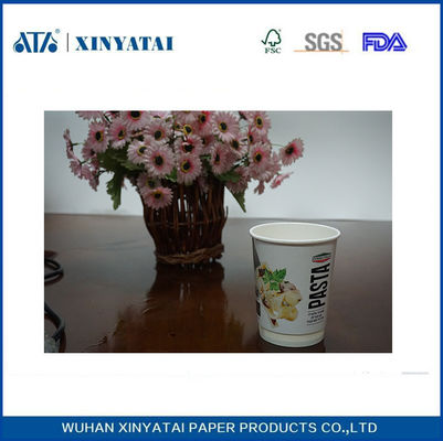 Chine Logo imprimé isolés gobelets jetables en papier double paroi de boissons à emporter Coupes fournisseur