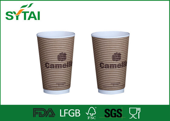 Chine Emportez les tasses de café jetables écologiques a imprimé 12 onces fournisseur