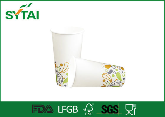 Chine L'impression de Flexo a adapté les tasses de thé à mur unique de papier des tasses de papier 7oz 210ml de logo fournisseur