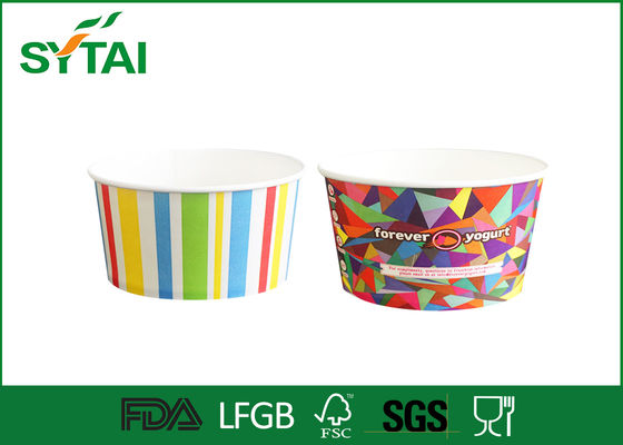 Chine Cute Motif recyclables imperméable crème Coupes papier glace, Petit gobelets jetables en papier 16 oz fournisseur