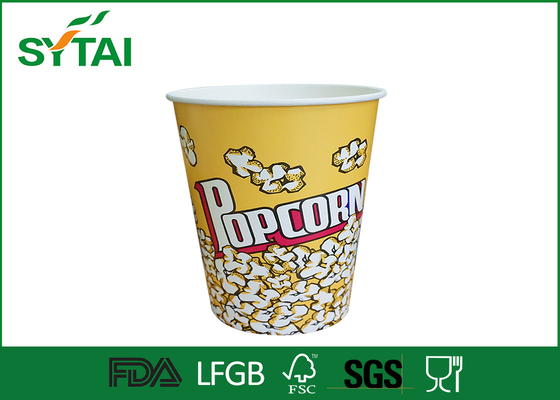 Chine Jetable papier Popcorn Seaux / papier biodégradables Popcorn Coupes Multi Color fournisseur