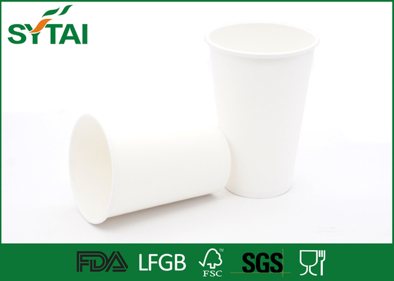 Chine Tasses de papier biodégradables de matériaux de polymère pour le thé, tasses de café de carton fournisseur
