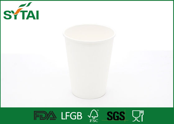 Chine Tasses de thé jetables clairement blanches de tasses de papier de PLA d'impression adaptées aux besoins du client fournisseur