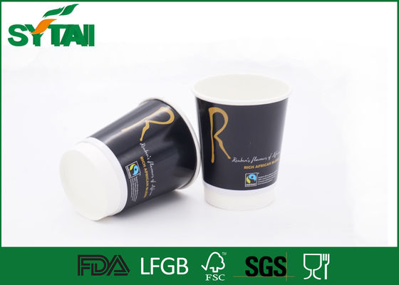 Chine Tasses de café de papier jetables/tasses jetables colorées de boissons, 100% catégories comestibles fournisseur
