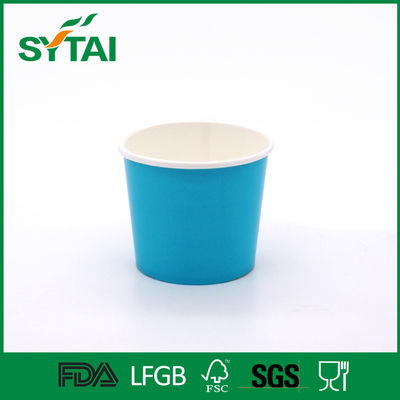Chine Tasses de papier jetables colorées de crème glacée avec l'impression de Flexo, qui respecte l'environnement fournisseur