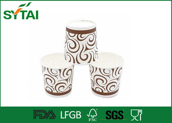 Chine 10 / L'impression orange de 16 onces a isolé l'imperméabilité de papier de conception simple de tasses de café fournisseur