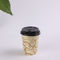 Petit 7,5 oz noir seul couvercle muraux Gobelets jetables, tasses à café avec couvercles fournisseur
