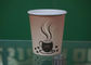 Tasses de café jetables d'ondulation de sécurité/papier peint de double faites sur commande fournisseur