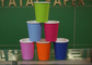 Ondulez les tasses de papier à mur unique du point 7.5oz pour la boisson, bleu-clair vert rouge fournisseur