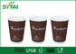 Papier d'emballage triplent des tasses de café de papier de Brown de couche/tasses jetables recyclables fournisseur