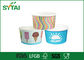 20 oz double revêtement PE papier Ice Cream Coupes / Coupe papier Frozen Yogurt Eco-friendly fournisseur