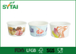 9 oz Logo imprimé recto PE jetables en papier Ice Cream Coupes Coupes / yogourt avec couvercles fournisseur