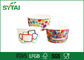 Petit Impression personnalisée Frozen Yogurt &amp; Ice Cream Paper Cups avec couvercles, Papier Bols 2 oz fournisseur