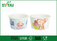 L'Ontario CHRONOMÈTRENT les tasses de papier de crème glacée d'UTILISATION avec le papier de récipient d'entreposage de couvercles/crème glacée fournisseur