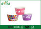 tasses de papier faites sur commande de crème glacée 500ml, tasses de papier recyclables écologiques fournisseur