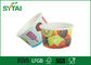 tasses de papier faites sur commande de crème glacée 500ml, tasses de papier recyclables écologiques fournisseur