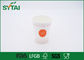 10 / L'impression orange de 16 onces a isolé l'imperméabilité de papier de conception simple de tasses de café fournisseur
