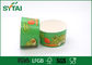 Saladier de papier biodégradable vert de grande capacité pour des légumes fournisseur