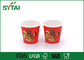 Images de caractère tasse de papier rouge imprimée 2,5 par onces avec le papier de catégorie comestible fournisseur