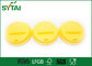 Diamètre 80 mm en plastique jaune jetable gobelets couvercles pour Coupes papier fournisseur