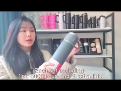 Une tasse thermique avec 2 tasses.