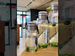 Cuve en verre à haut borosilicate sans contact avec les aliments 750 ml 1000 ml 1200 ml 1500 ml