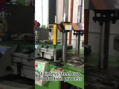 16 emballage cylindrique tasses en acier inoxydable personnalisées