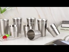 6 onces Gobelets isolés en acier inoxydable