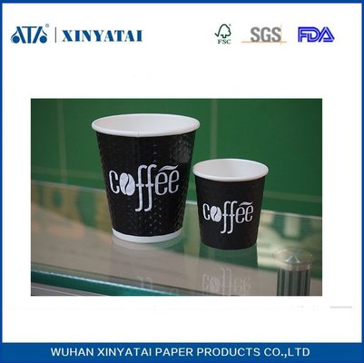 Chine Matériel Papier de relief gobelets jetables en papier, Impression Papier tasses à café fournisseur