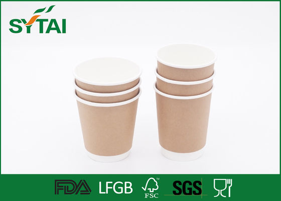 Chine Tasses de papier peint faites sur commande de double de logo jetables/tasses de café simples de jet loin fournisseur