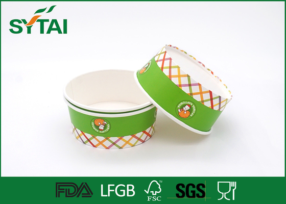 Chine FDA/GV/ISO9001 a adapté les tasses aux besoins du client de papier de crème glacée imprimant pour des fruits fournisseur