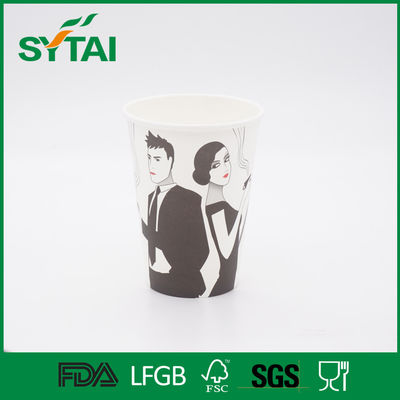 Chine Tasses de papier boissons chaudes/froides des tasses de papier dans l'environnement à mur unique, pour le café fournisseur