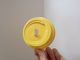 Diamètre 80 mm en plastique jaune jetable gobelets couvercles pour Coupes papier fournisseur