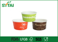 10oz 12oz 16oz Pape Disposable Ice Cream Cups , Customized Recyclable Frozen Yogurt Cup