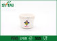 La taille de 6 onces 240 ml de livre blanc de crème glacée qui respecte l'environnement jetable met en forme de tasse imperméable fournisseur