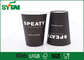 Disposable Single Wall Paper Cups Customized With Double PE Coating , Flexo Printing